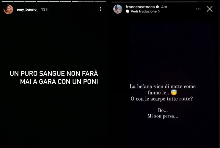 Guerra social tra Emy Bono e Francesca Tocca